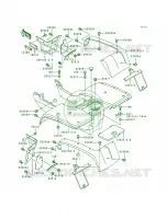 Rear Fender pour Kawasaki Bayou 300