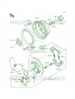 Rear Hub pour Kawasaki Bayou 300