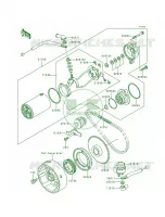 Starter MotorKLF300 B1 pour Kawasaki Bayou 300