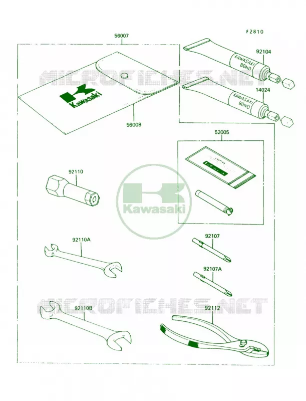 Tool Kawasaki QUAD 220 1988 Bayou 220  KLF220-A1