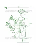 Air FilterKLF300 B2B3B4 pour Kawasaki Bayou 300