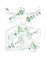 Crankshaft pour Kawasaki Bayou 300