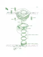 CylinderPiston pour Kawasaki Bayou 300