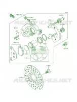 Front Caliper pour Kawasaki Bayou 300