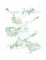 Rear Axle pour Kawasaki Bayou 300
