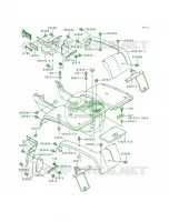 Rear Fender pour Kawasaki Bayou 300