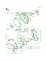Rear Hub pour Kawasaki Bayou 300