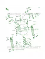 Rear Suspension pour Kawasaki Bayou 300