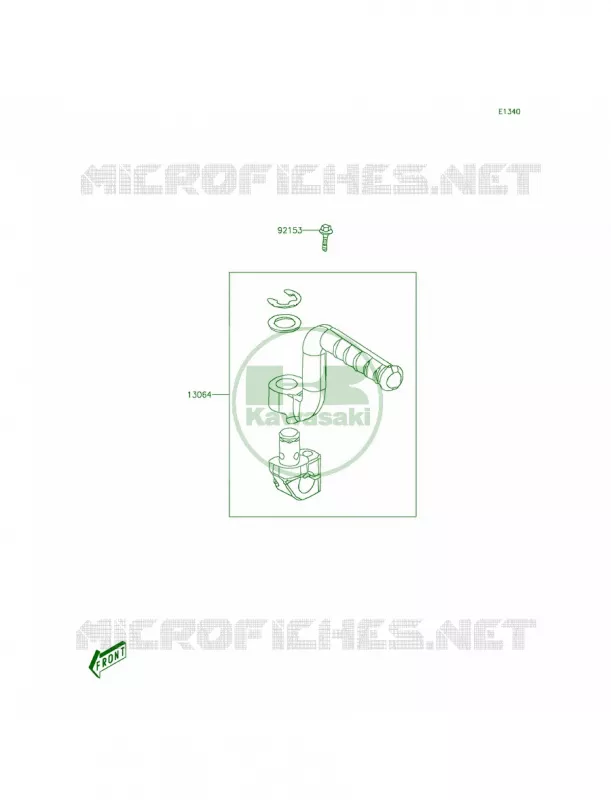 Kickstarter Mechanism Kawasaki QUAD 90 2015 KFX90  KSF90AFF