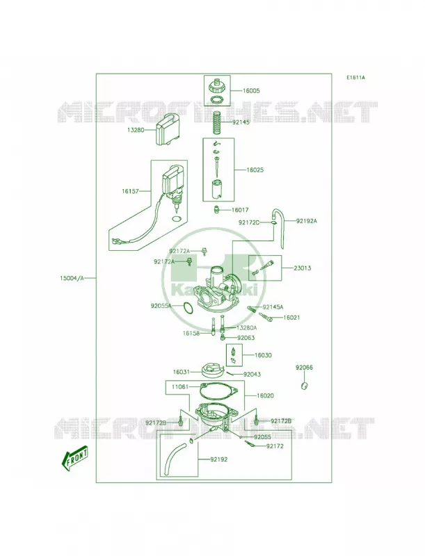CarburetorADF-AFF Kawasaki QUAD 90 2014 KFX90  KSF90AEF