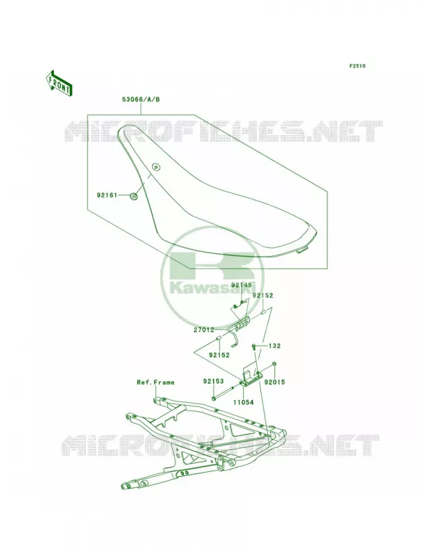 Seat Kawasaki QUAD 450 2013 KFX450R  KSF450BDF
