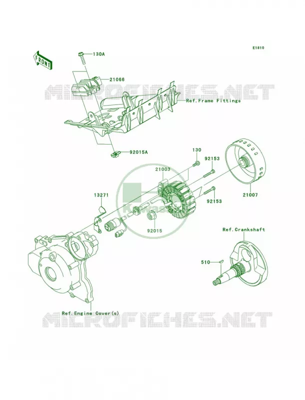 Generator Kawasaki QUAD 450 2011 KFX450R  KSF450BBF