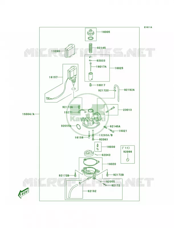 CarburetorA8F-ABF Kawasaki QUAD 90 2011 KFX90  KSF90ABF
