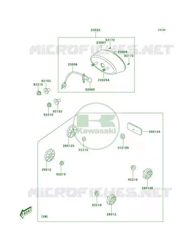 Taillights Kawasaki QUAD 90 2011 KFX90  KSF90ABF
