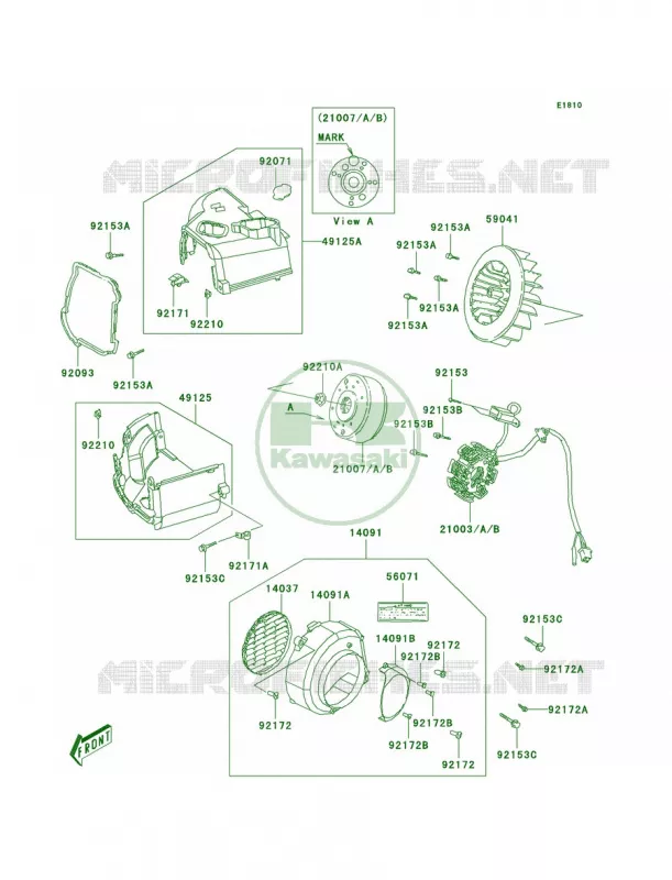 Generator Kawasaki QUAD 90 2009 KFX90  KSF90A9S