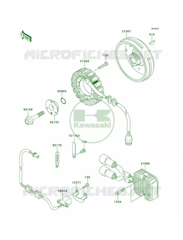 Generator Kawasaki QUAD 700 2009 KFX700  KSV700B9F