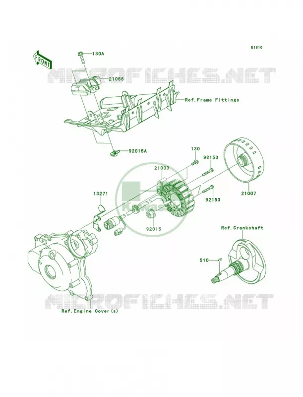 Generator Kawasaki QUAD 450 2008 KFX450R  KSF450B8F