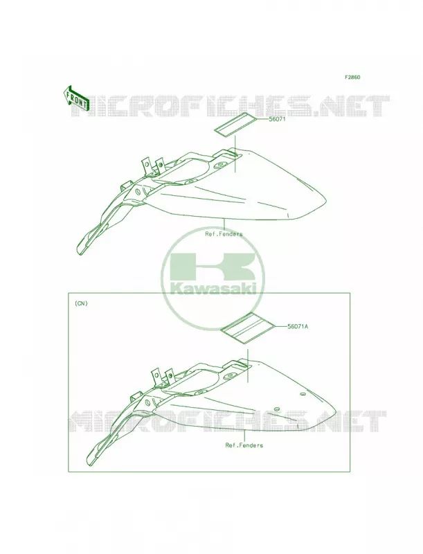 Labels Kawasaki MOTOS 140 2012 KLX140  KLX140ACF