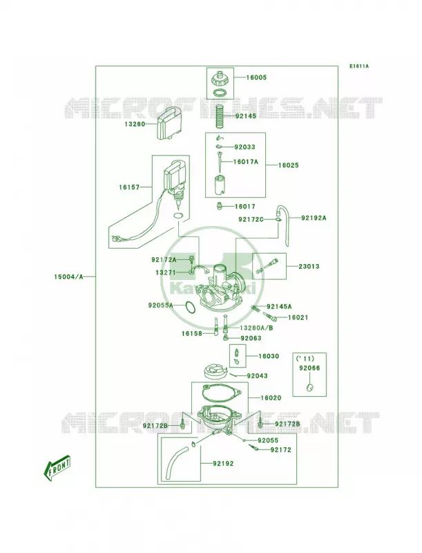 CarburetorA8F-ABF Kawasaki QUAD 90 2007 KFX90  KSF90A7F