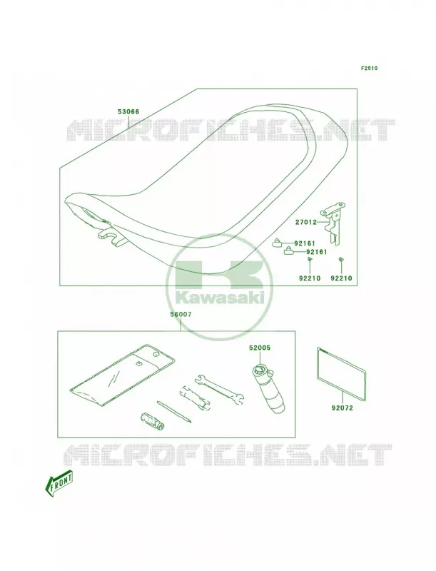 Seat Kawasaki QUAD 90 2007 KFX90  KSF90A7F