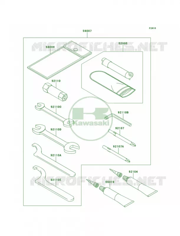 Owner's Tools Kawasaki QUAD 700 2007 KFX700  KSV700A7F