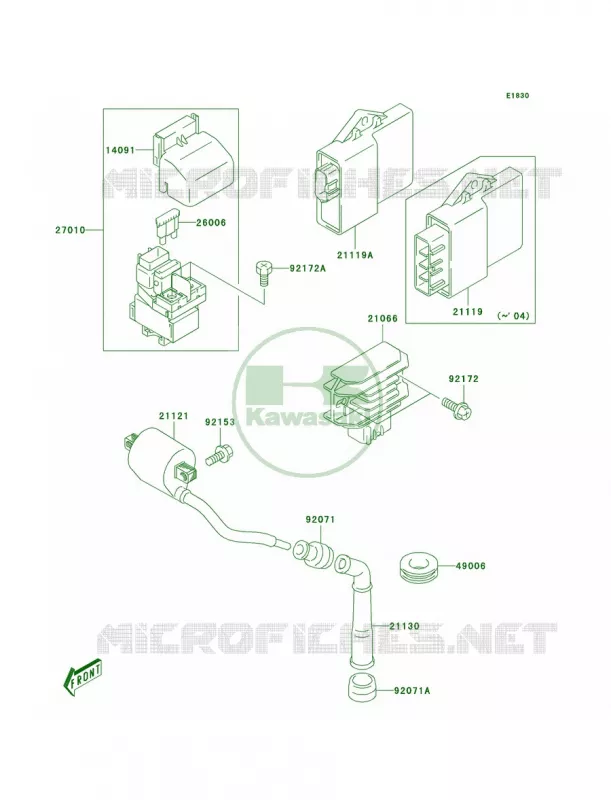Ignition System Kawasaki QUAD 400 2005 KFX400  KSF400-A3