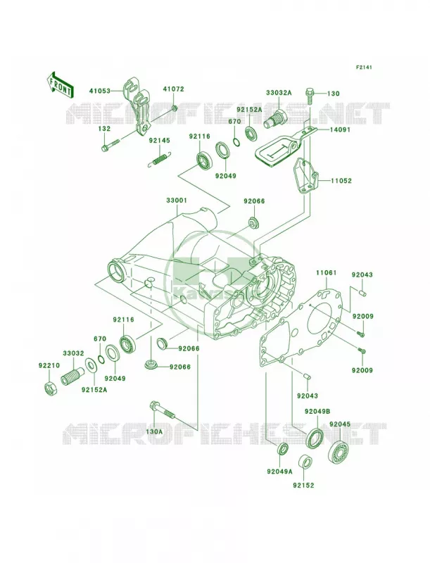 Swingarm Kawasaki QUAD 700 2005 KFX700  KSV700-B2