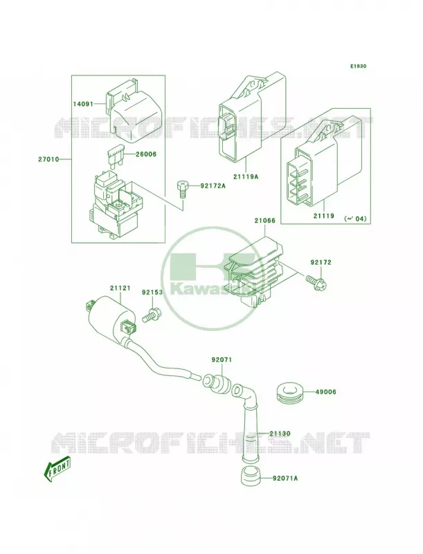 Ignition System Kawasaki QUAD 400 2004 KFX400  KSF400-A2