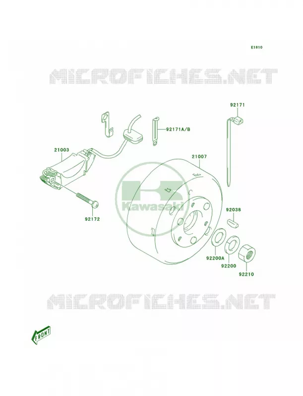 Generator Kawasaki QUAD 50 2004 KFX50  KSF50-A2