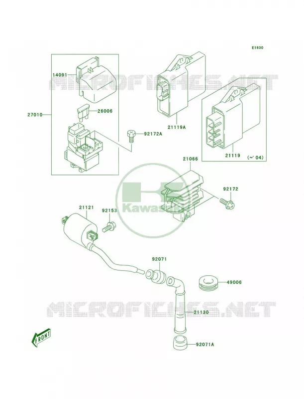 Ignition System Kawasaki QUAD 400 2003 KFX400  KSF400-A1