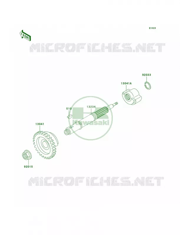 Balancer Kawasaki QUAD 250 2002 Mojave 250  KSF250-A16