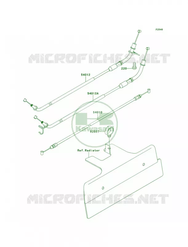 Cables Kawasaki MOTOS 1400 2008 Concours 14 ABS  ZG1400A8F