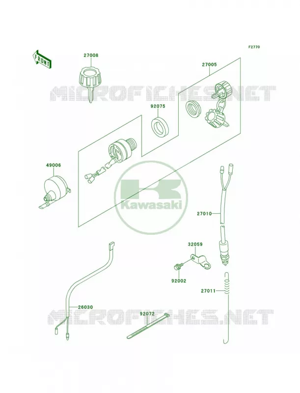 Ignition Switch Kawasaki QUAD 250 1999 Mojave 250  KSF250-A13