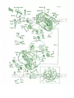 Crankcase pour Kawasaki Mojave 250
