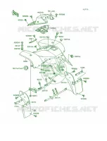 Front Fenders pour Kawasaki Mojave 250