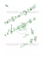 Gear Change DrumShift Forks pour Kawasaki Mojave 250