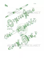 Rear Hub pour Kawasaki Mojave 250