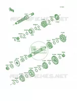 Transmission pour Kawasaki Mojave 250