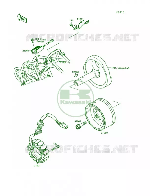 Generator Kawasaki QUAD 250 1994 Mojave 250  KSF250-A8