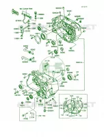 Crankcase pour Kawasaki Mojave 250