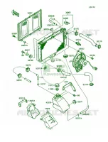 Radiator pour Kawasaki Mojave 250