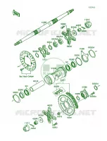 Rear Hub pour Kawasaki Mojave 250