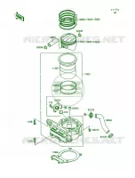 CylinderPiston pour Kawasaki Mojave 250
