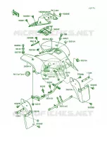 Front Fender pour Kawasaki Mojave 250