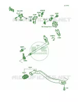 Gear Change Mechanism pour Kawasaki Mojave 250