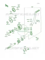Kickstarter Mechanism pour Kawasaki Mojave 250