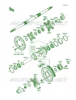 Rear Hub pour Kawasaki Mojave 250