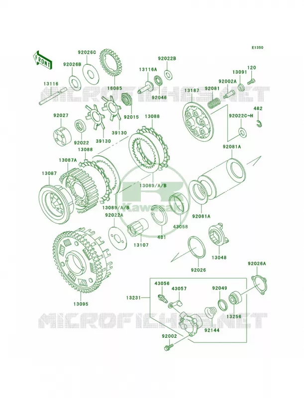Clutch Kawasaki MOTOS 1000 2006 Concours  ZG1000A6F