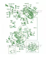 Crankcase pour Kawasaki Mojave 250