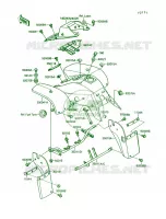 Front Fender pour Kawasaki Mojave 250